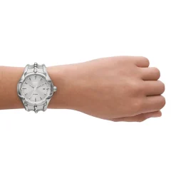 DIESEL Montre Vert Argenté cadran argenté fond argenté bracelet acier argenté Discount