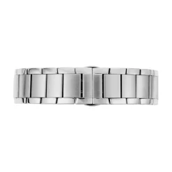 EMPORIO ARMANI Montre Bleu cadran argenté fond bleu bracelet acier argenté Online