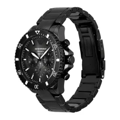 EMPORIO ARMANI Montre Noir cadran noir fond noir bracelet céramique noir Best