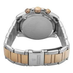 FESTINA Montre Boyfriend Blanc cadran argenté fond blanc bracelet acier bicolore Discount