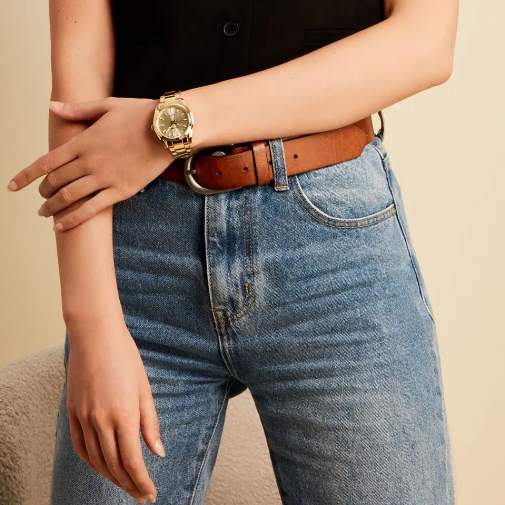 FESTINA Montre Boyfriend Champagne cadran doré fond champagne bracelet acier doré Discount