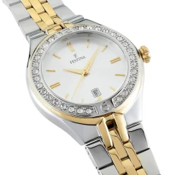 FESTINA Montre Mademoiselle Blanc cadran bicolore fond argenté bracelet acier bicolore Online