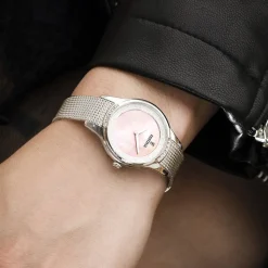 FESTINA Montre Mademoiselle Nacre Rose cadran argenté fond nacre rose bracelet acier argenté Clearance