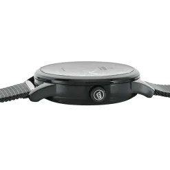 FESTINA Montre Squelette Blanc cadran noir fond noir bracelet acier noir Outlet