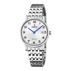 FESTINA SWISS MADE Montre 29 Argenté cadran argenté fond argenté bracelet acier argenté Online