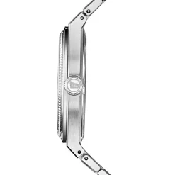 FESTINA SWISS MADE Montre 40 Noir cadran argenté fond noir bracelet acier argenté Online