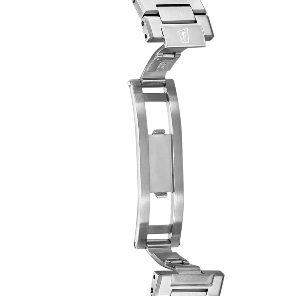 FESTINA SWISS MADE Montre 40 Noir cadran argenté fond noir bracelet acier argenté Online