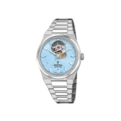 FESTINA SWISS MADE Montre Automatic 35 Bleu Sky Hot