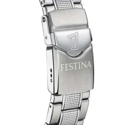 FESTINA Montre The Originals/diver Vert cadran argenté fond vert bracelet acier argenté Best