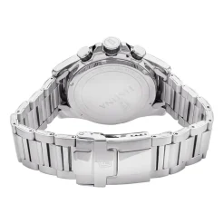 FESTINA Montre Timeless Chronograph Noir cadran argenté fond noir bracelet acier argenté Sale