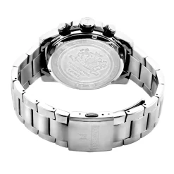 FESTINA Montre Timeless Chronograph Bleu cadran argenté fond bleu bracelet acier argenté Outlet