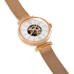 FOSSIL Montre Carlie Mini Me Nacre cadran doré rose fond nacre bracelet acier doré rose New