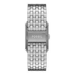 FOSSIL Montre Carraway Argenté cadran argenté fond argenté bracelet acier argenté