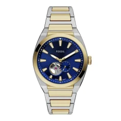 FOSSIL Montre Everett Automatic Bleu New