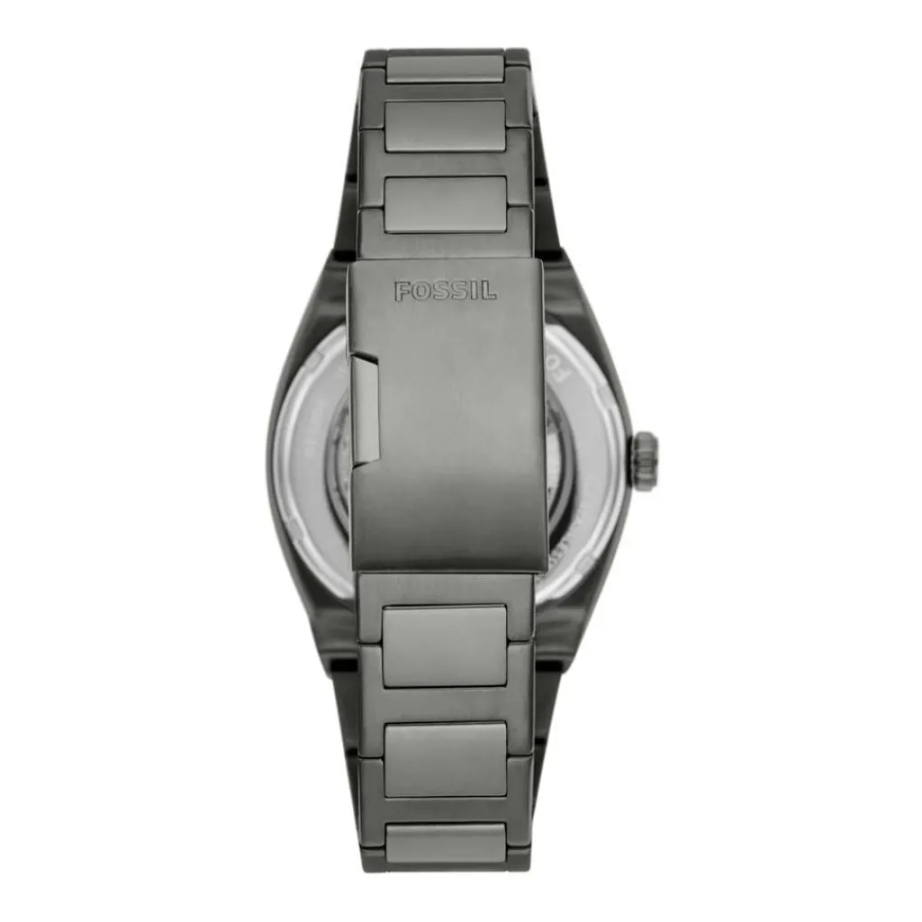FOSSIL Montre Everett Gris cadran gris fond gris bracelet acier gris Outlet