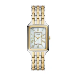 FOSSIL Montre Raquel Blanc cadran bicolore fond blanc bracelet acier bicolore Online