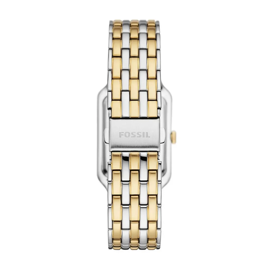 FOSSIL Montre Raquel Blanc cadran bicolore fond blanc bracelet acier bicolore Online