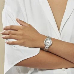 FOSSIL Montre Virginia Argent cadran argenté fond argenté bracelet acier argenté Clearance