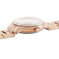 FOSSIL Montre Virginia Argent cadran doré rose fond argenté bracelet acier doré rose Best