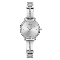 GUESS Montre Bellini Argent cadran argenté fond argenté bracelet acier argenté Clearance