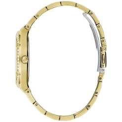 GUESS Montre Cosmo Vert cadran doré fond vert bracelet acier doré