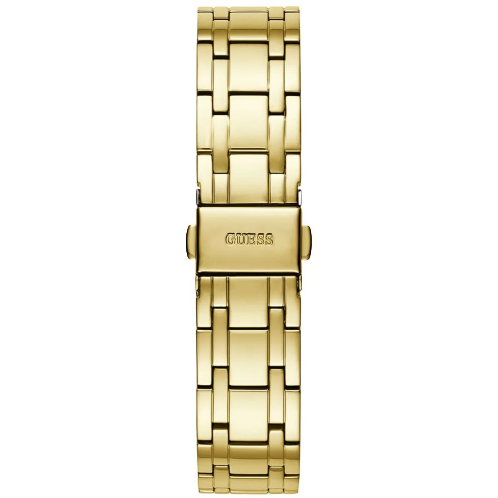 GUESS Montre Cosmo Vert cadran doré fond vert bracelet acier doré