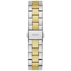 GUESS Montre Fawn Vert cadran bicolore doré / blanc fond vert bracelet acier bicolore Hot