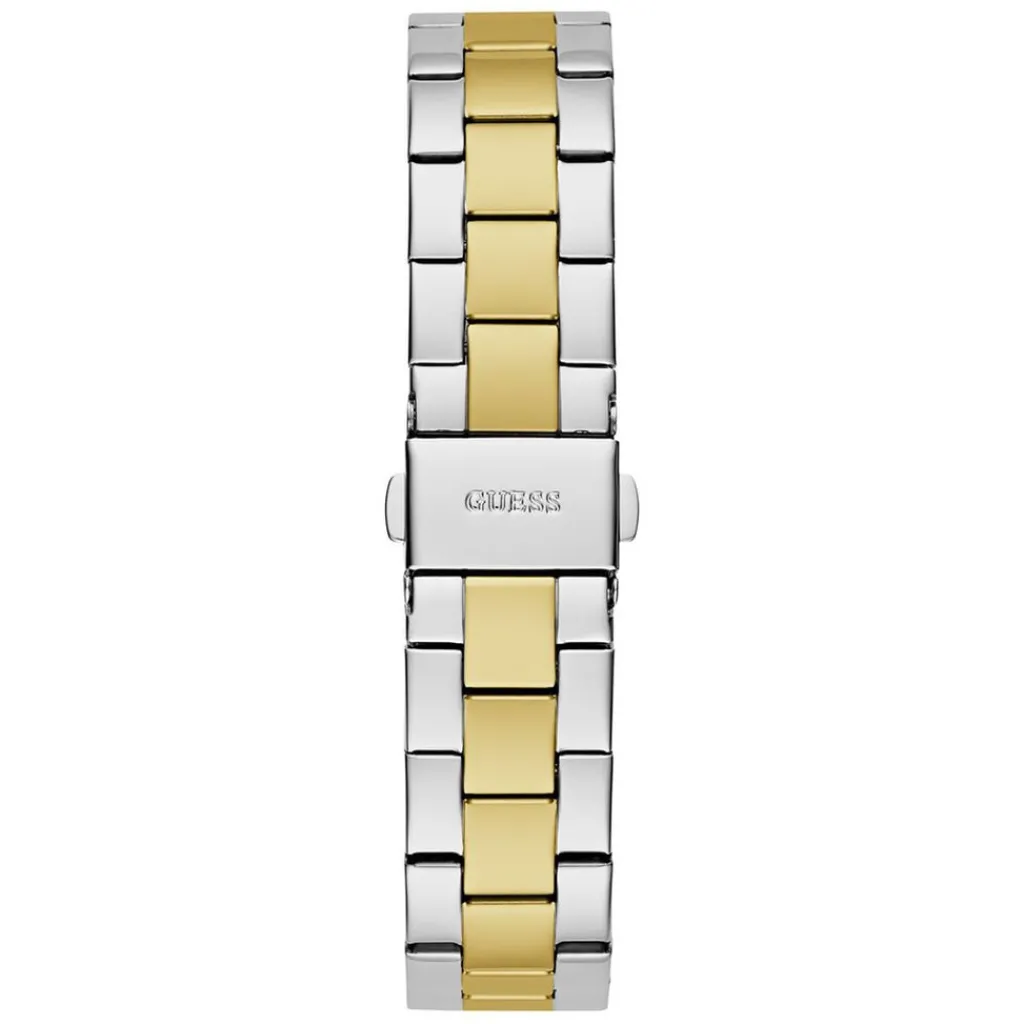 GUESS Montre Fawn Vert cadran bicolore doré / blanc fond vert bracelet acier bicolore Hot