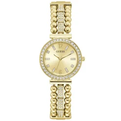 GUESS Montre Gala Doré cadran doré fond doré bracelet acier doré Clearance