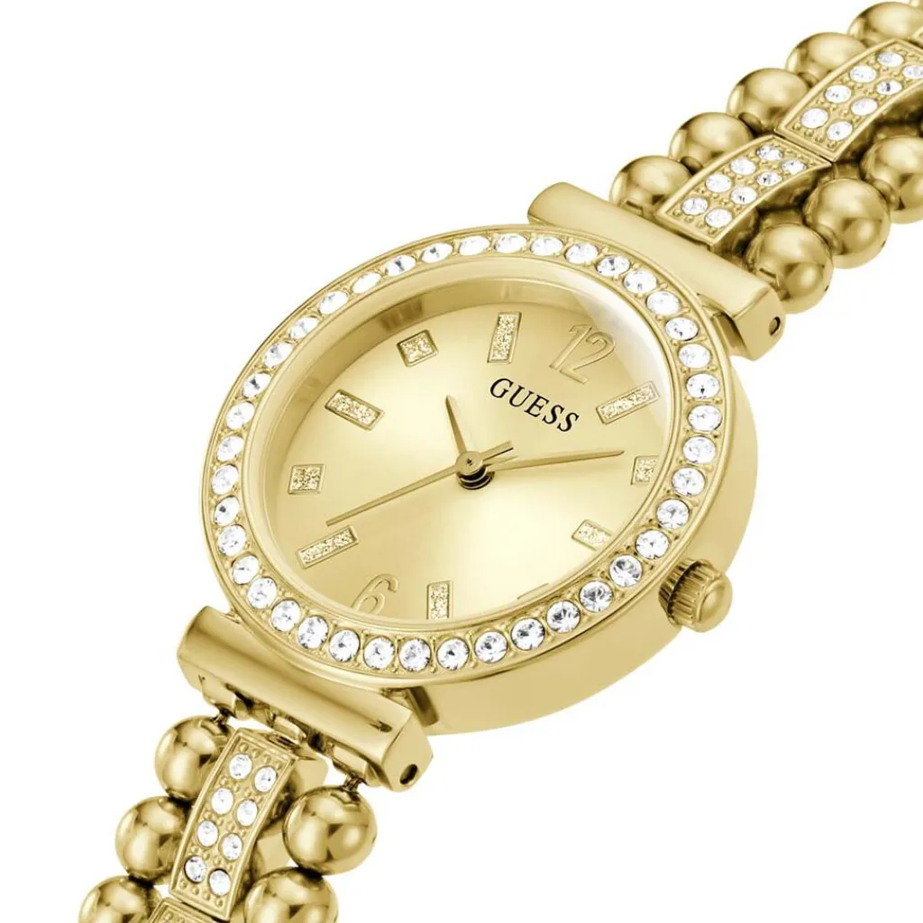 GUESS Montre Gala Doré cadran doré fond doré bracelet acier doré Clearance