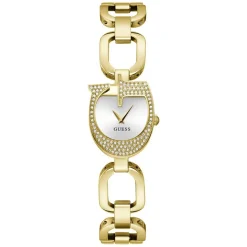 GUESS Montre Gia Argenté cadran doré fond argenté bracelet acier doré