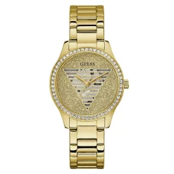 GUESS Montre Lady Idol Champagne cadran doré fond champagne bracelet acier doré Hot