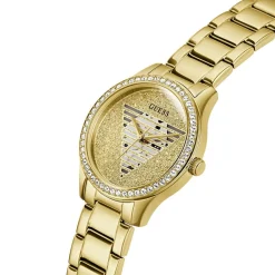 GUESS Montre Lady Idol Champagne cadran doré fond champagne bracelet acier doré Hot