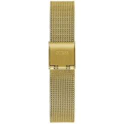 GUESS Montre Melody Blanc cadran doré fond blanc bracelet acier doré Clearance