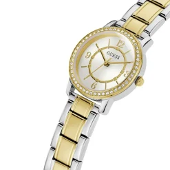 GUESS Montre Melody Blanc cadran bicolore doré / blanc fond blanc bracelet acier bicolore Online