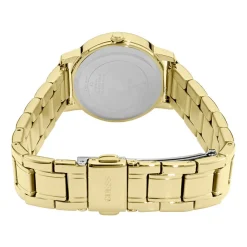 GUESS Montre Melody Blanc cadran doré fond blanc bracelet acier doré Hot