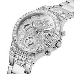 GUESS Montre Moonlight Argenté cadran argenté fond argenté bracelet acier argenté Hot