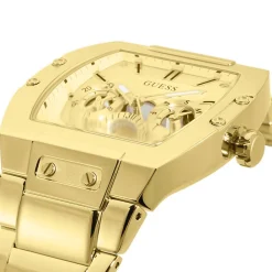 GUESS Montre Phoenix Champagne cadran doré fond champagne bracelet acier doré New