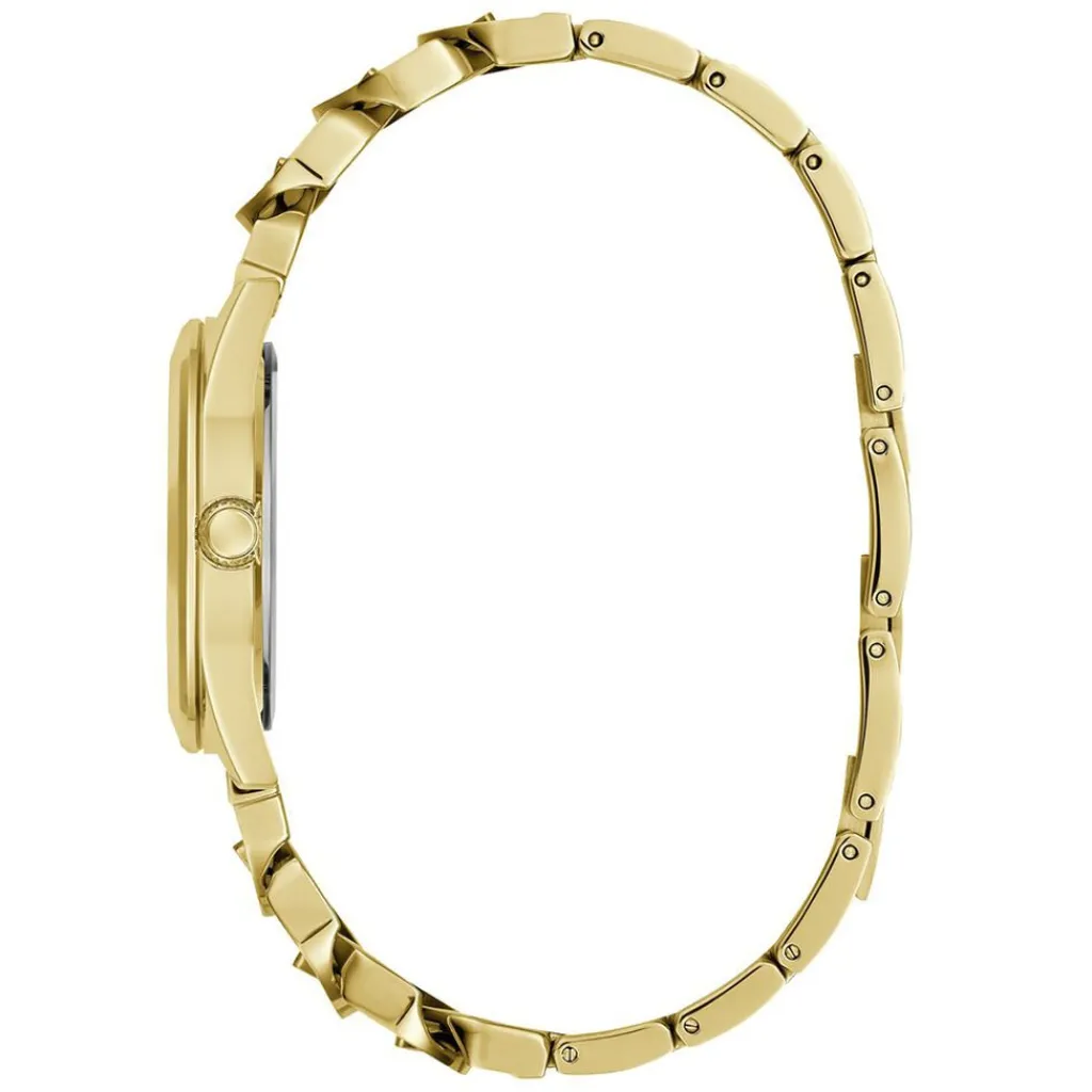 GUESS Montre Serena Blanc cadran doré fond blanc bracelet acier doré Best