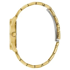 GUESS Montre Sugar Blanc cadran doré fond blanc bracelet acier doré New