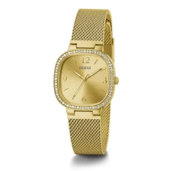 GUESS Montre Tapestry Doré cadran doré fond doré bracelet acier doré Sale