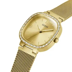 GUESS Montre Tapestry Doré cadran doré fond doré bracelet acier doré Sale