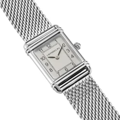 HERBELIN Montre Art Deco Argent cadran argenté fond argenté bracelet acier argenté Online