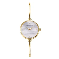 HERBELIN Montre Fil Nacre cadran doré fond nacre bracelet acier doré Discount