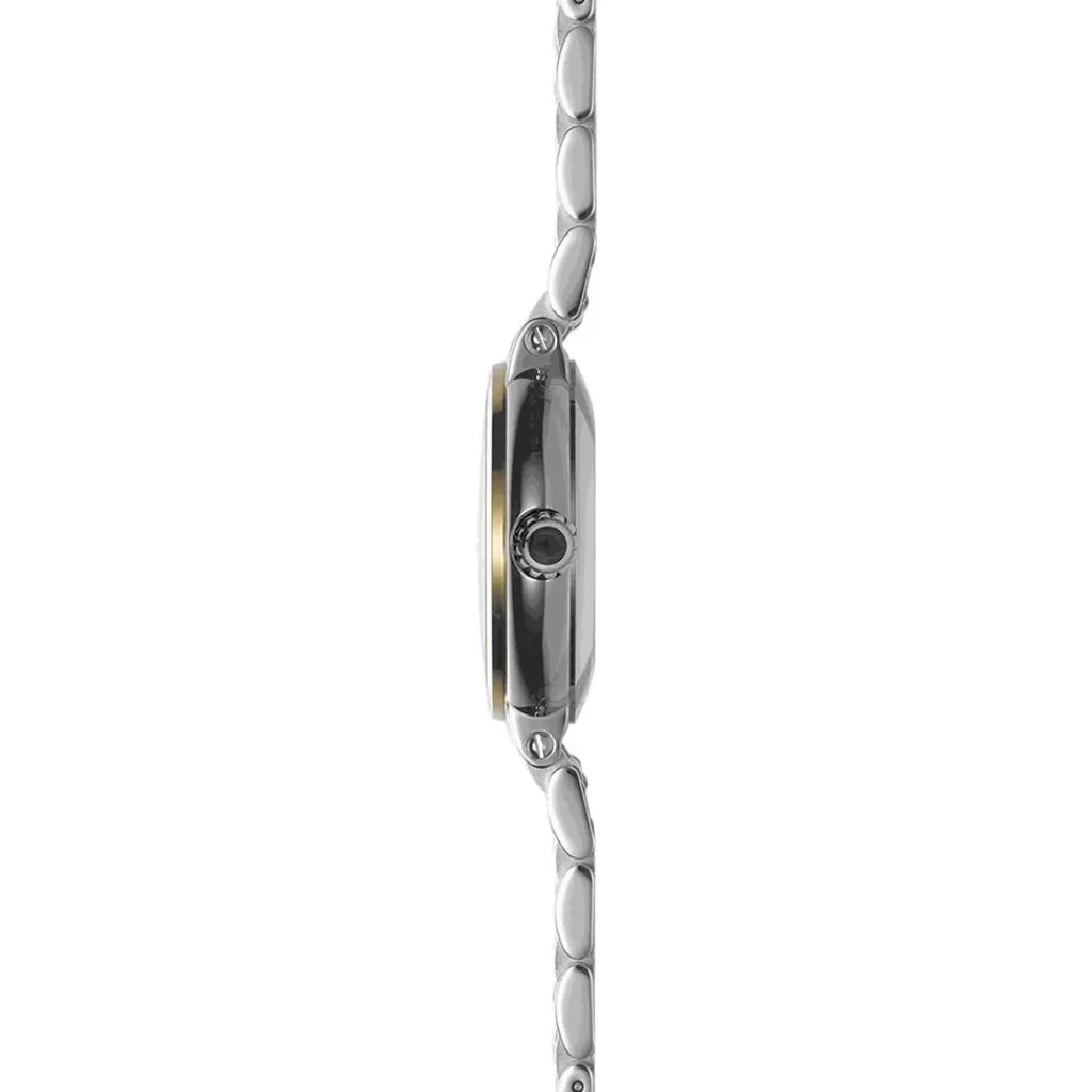 HERBELIN Montre Galet Blanc cadran bicolore fond blanc bracelet acier bicolore Online