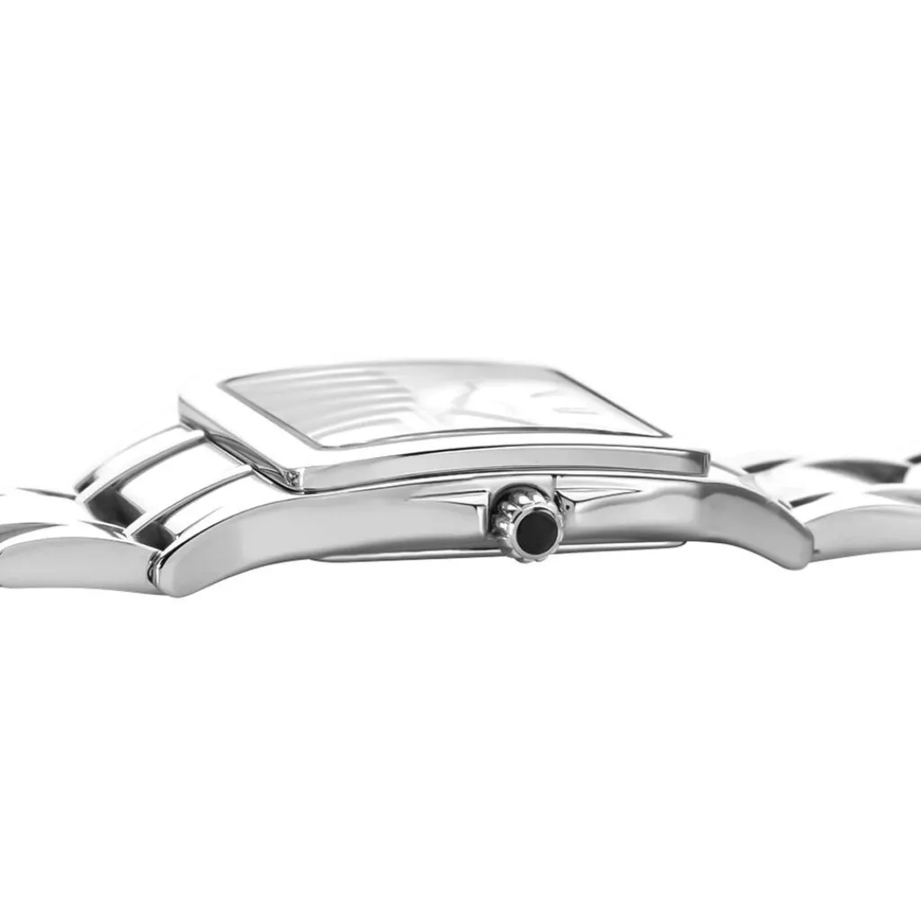 HERBELIN Montre Luna Argent cadran argenté fond argenté bracelet acier argenté