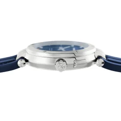 HERBELIN Montre Newport Mareographe Bleu cadran argenté fond bleu bracelet silicone bleu Sale