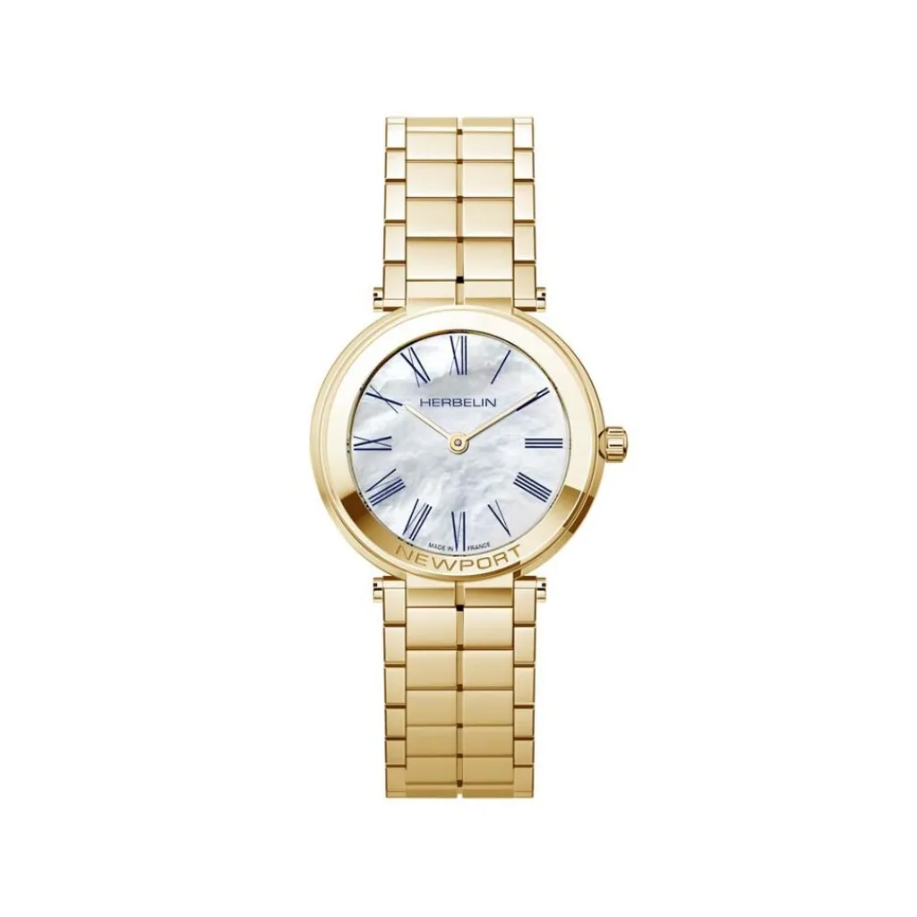 HERBELIN Montre Newport Slim Nacre Blanche Best