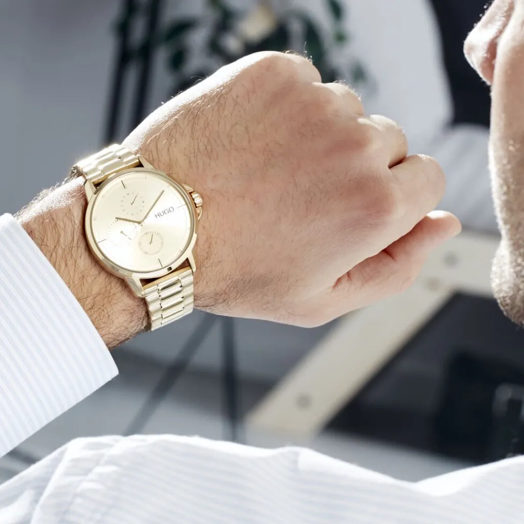 HUGO Montre Focus Champagne Discount
