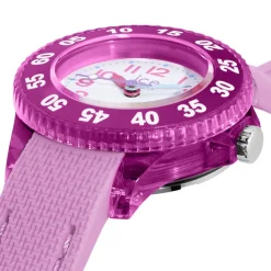 ICE WATCH Montre Cartoon Rose cadran rose fond blanc bracelet silicone rose Best